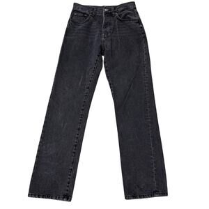 Zara Charcoal High Waist Straight Leg Jeans Size 29